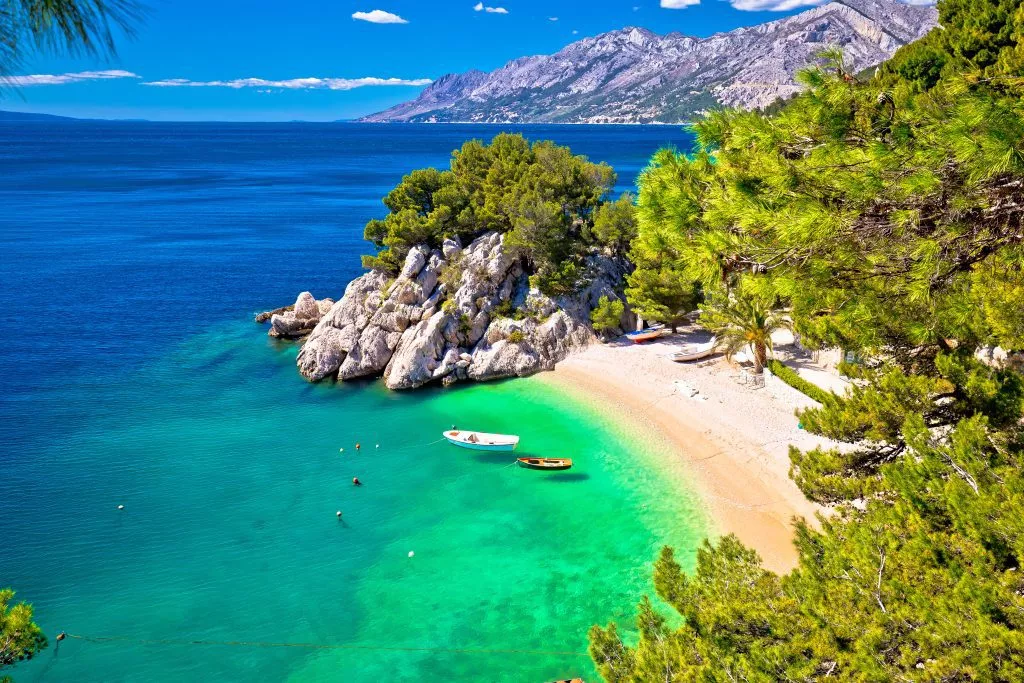 Strand i Makarska-området