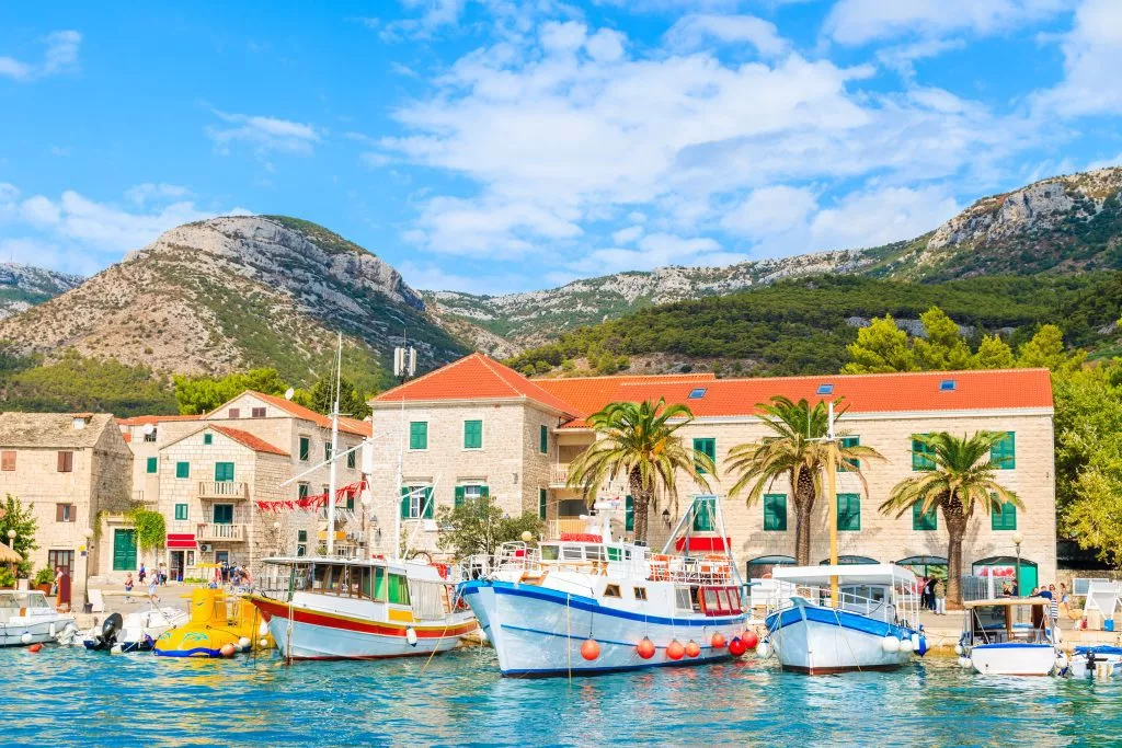 Staden Bol på ön Brač