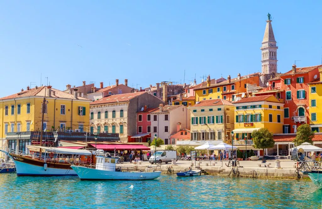Colourful facades of rovinj