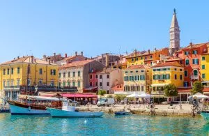 Colourful facades of rovinj