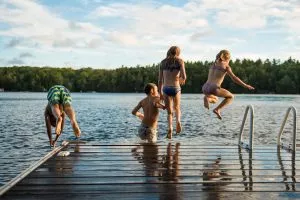Familj sjö kul
