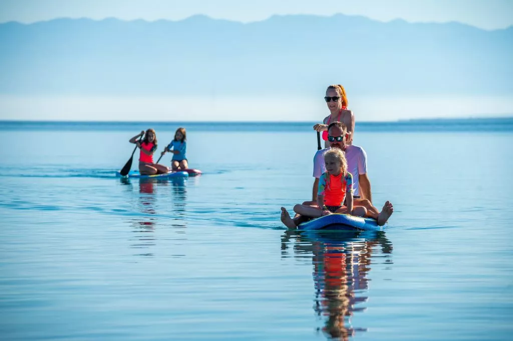 Family fun on the SUP