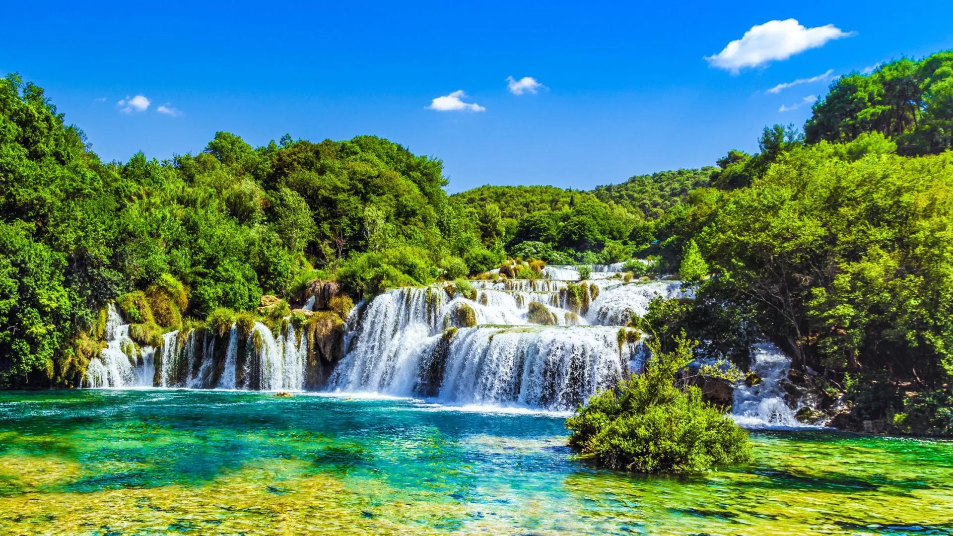 Krka park waterfalls