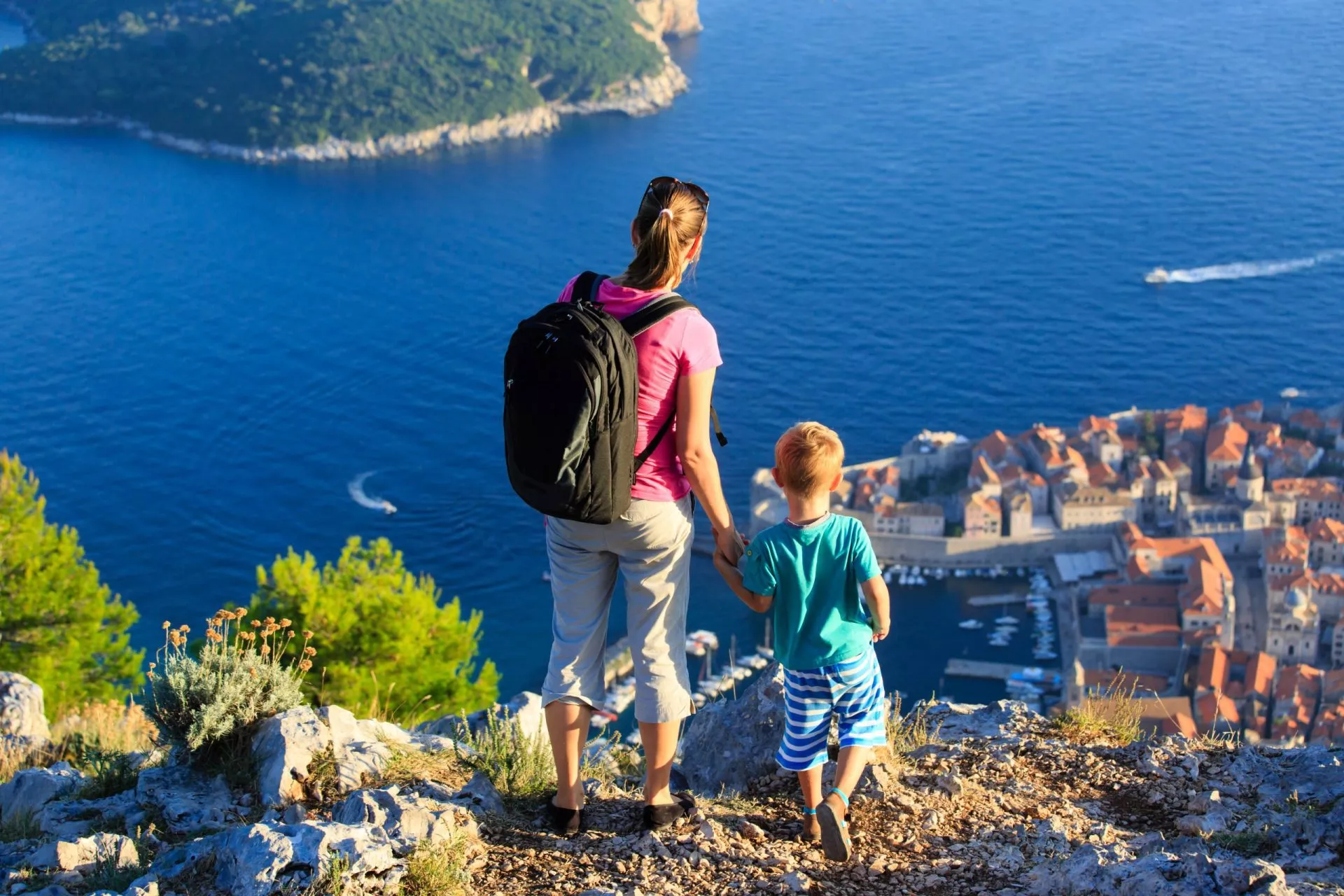 Mirando sobre Dubrovnik