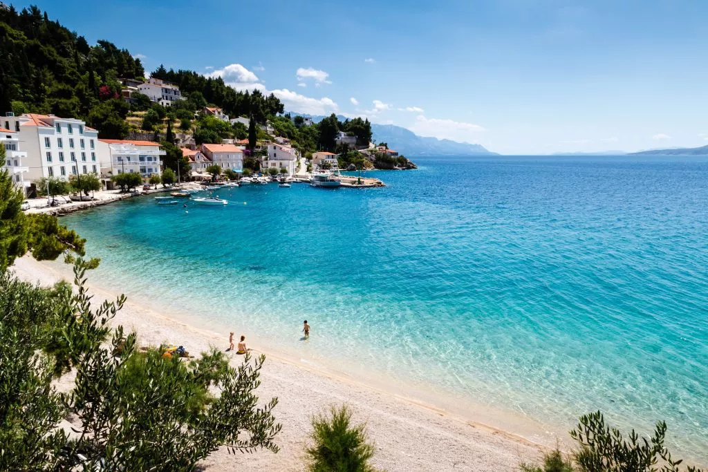 Orörda stränder i Split-området