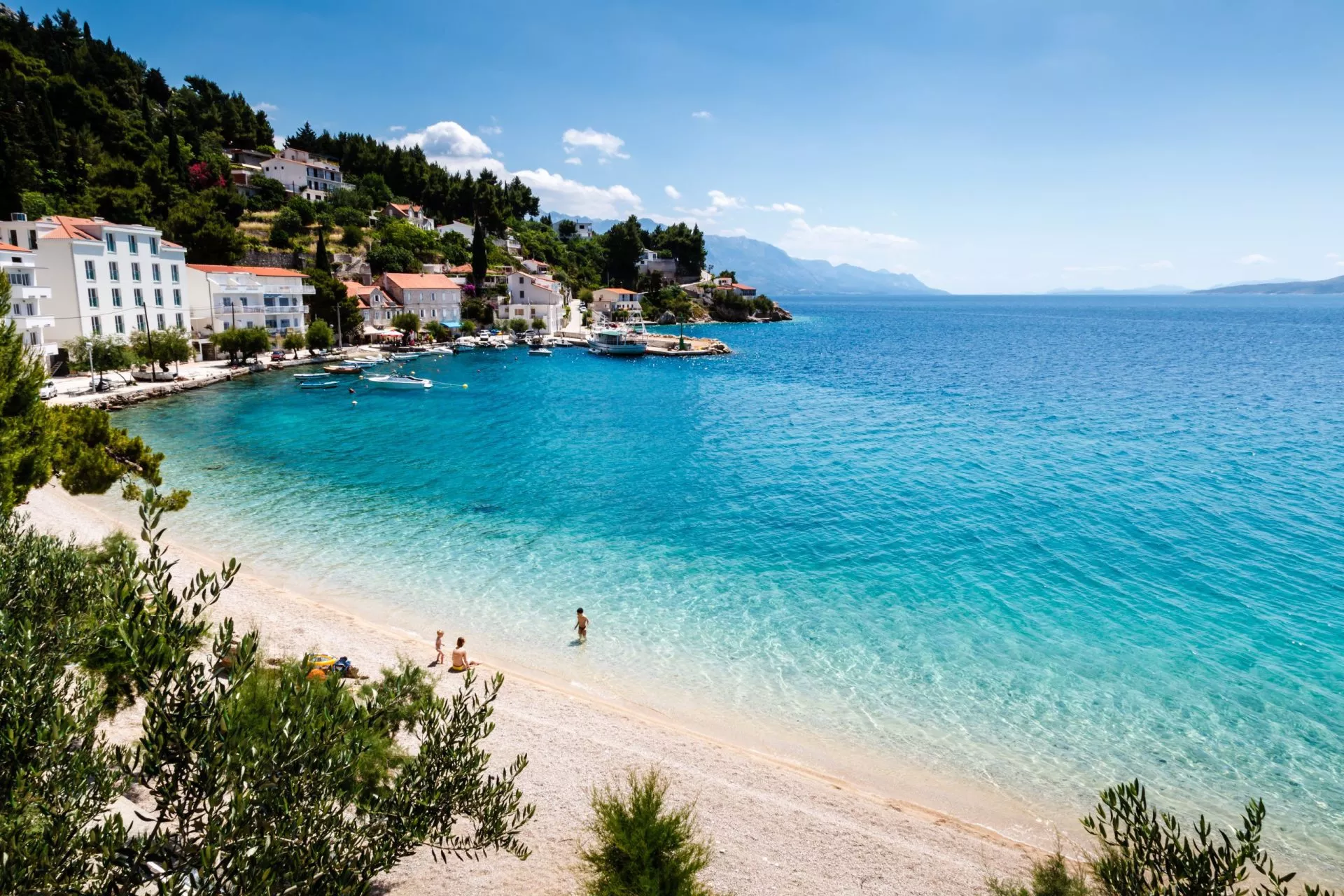 Pristine beaches in Split area
