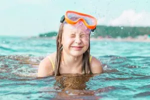 Snorkeling and swimming fun